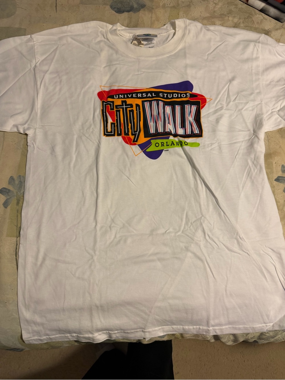 Universal Studios CityWalk Orlando Men's White Graphic Crew Neck T-Shirt XL